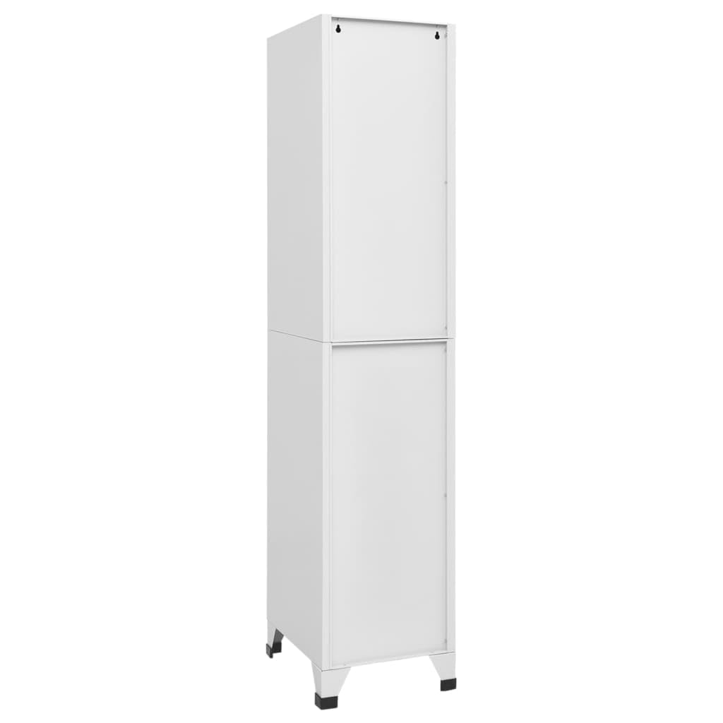 IBUQDDV Industrial Grey Steel Large Locker Cabinet Rectangular Storage for Office, Utility Room, and Sports Changing Rooms with Secure Cam Lock and Keys, Durable Metal Build, Ample