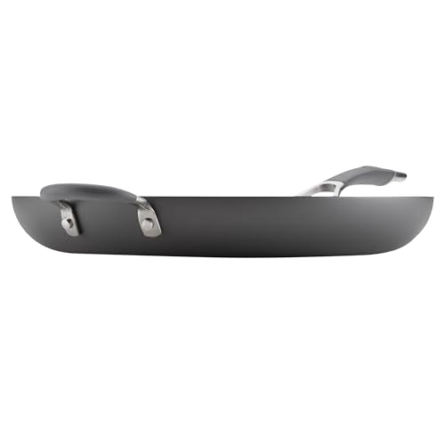 Circulon - 83906 Circulon Radiance Hard Anodized Nonstick Frying Pan / Fry Pan / Hard Anodized Skillet with Helper Handle - 14 Inch, Gray
