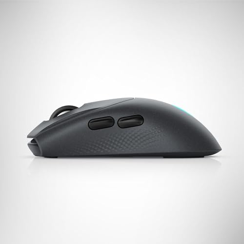 Alienware Wired/Wireless Gaming Mouse AW610M - 16000 DPI Optical Sensor, 350 Hour Rechargeable Battery, 7 Buttons, 3-ZONE 16.8m AlienFX RGB Lighting, Ergonomic - Dark Side of the Moon