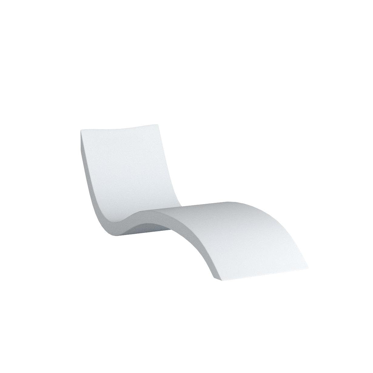 Ledge Lounger - Signature Chaise - Inside Pool & Sun Shelf Lounge Chair - Designed for Shallow Shelves Up to 9” - Compatible with All Pool Types - Poolside & Sun Deck Tanning - Set of 2 - White