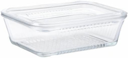 Multi Function Butter Dish, 6-Inch, Clear Design