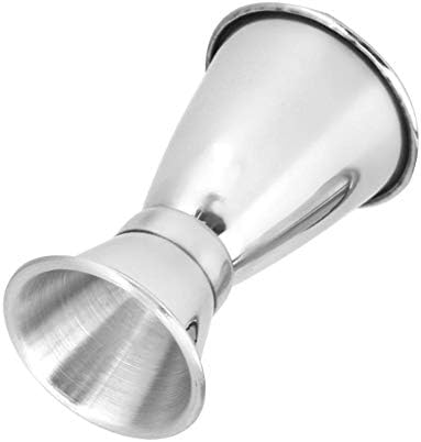 Cocktail Jigger Double Measuring Cup, Stainless Steel Shaker Tool for Various Beverages, 25ml/10ml
