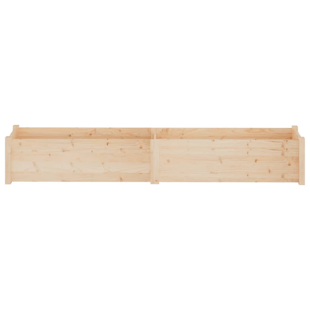 Mhdvray Raised Garden Bed Set 2-Pack Large 78.7×78.7×12.2 in Natural Pine Wood Elevated Planter Box for Outdoor Patio Vegetable Flower Herb Gardening