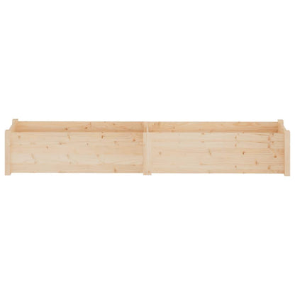 Mhdvray Raised Garden Bed Set 2-Pack Large 78.7×78.7×12.2 in Natural Pine Wood Elevated Planter Box for Outdoor Patio Vegetable Flower Herb Gardening