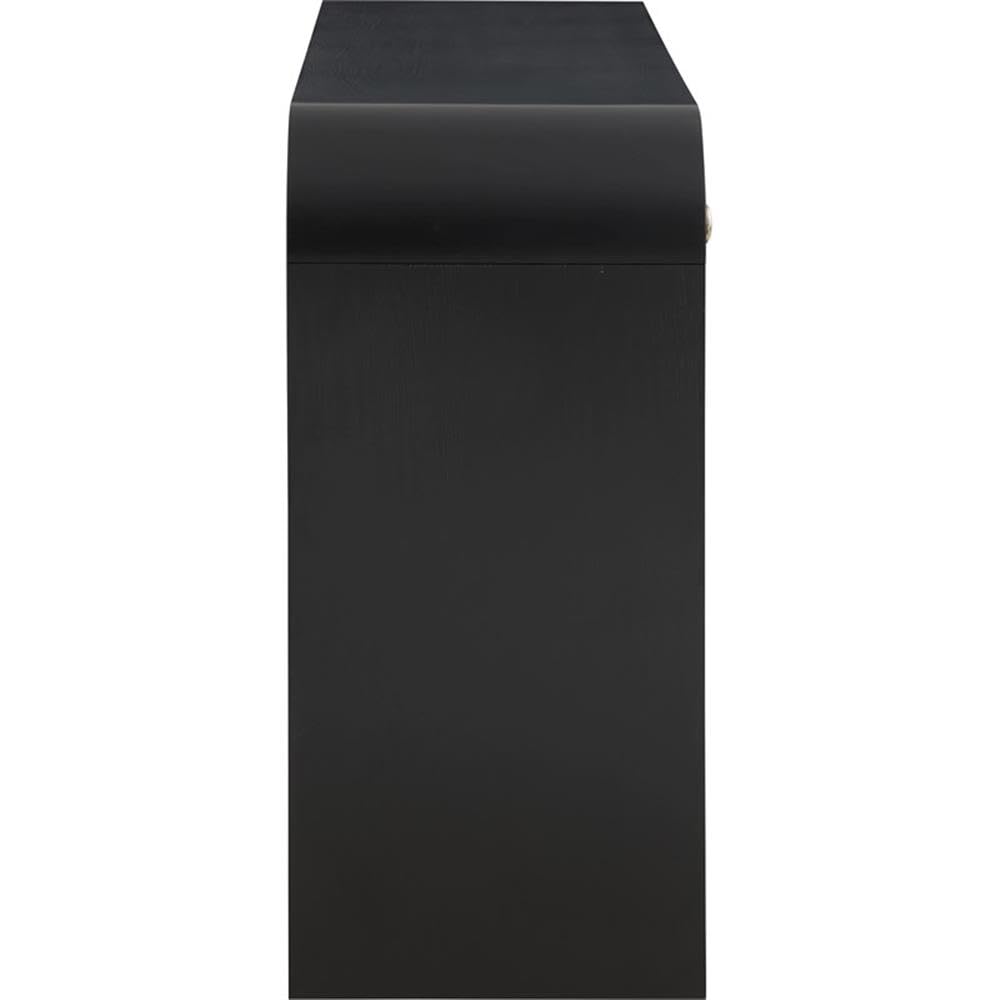 Meridian Furniture 888Black-S Artisto Collection Modern | Contemporary Rectangular Console Table, Black, 54" W x 15" D x 31.5" H