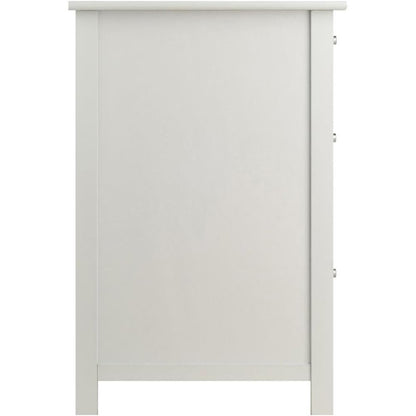Pemberly Row 3-Drawer Transitional Wooden File Cabinet, Composite Wood, White Finish, 30.7" H x 20.8" W x 20.2" D, Storage for Legal and Letter Files, Home or Office Use