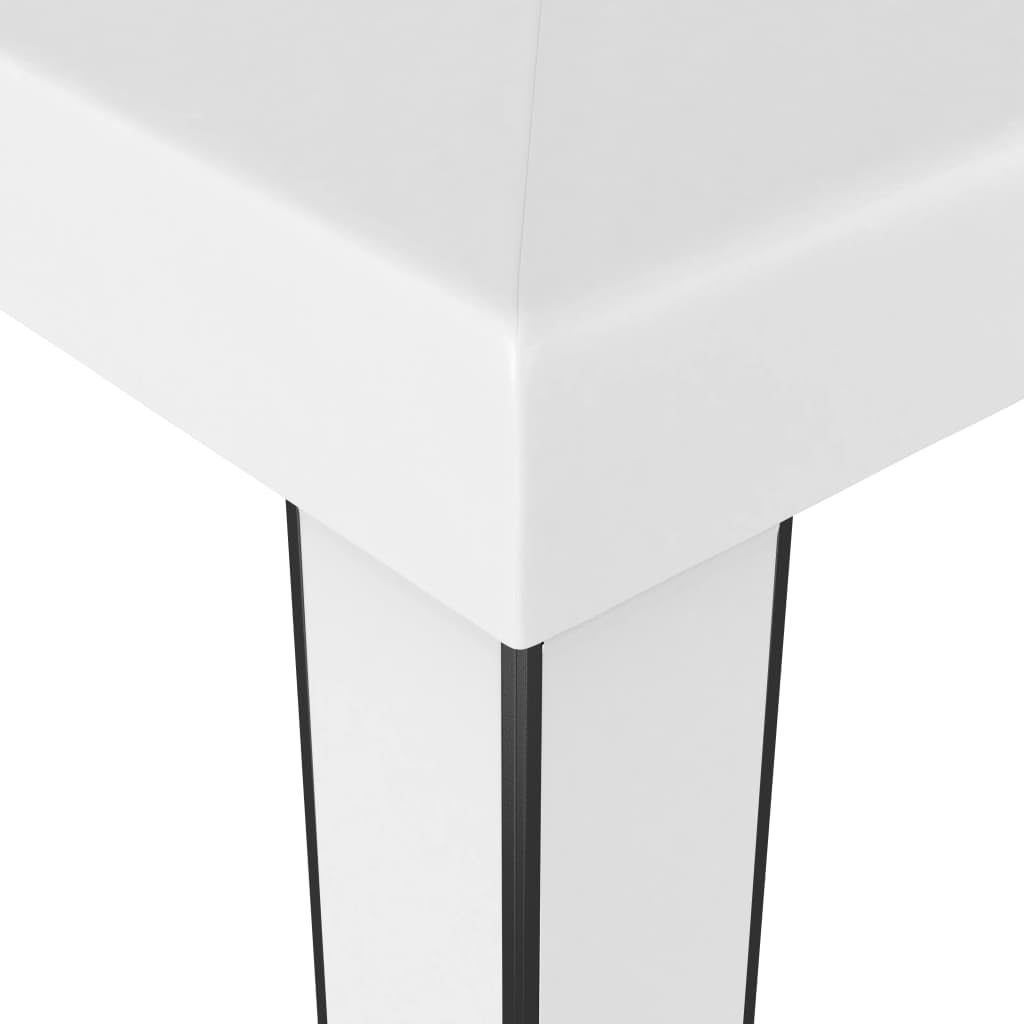 White 10x10 Outdoor Gazebo, 100% Polyester with PA Coating, Powder-Coated Steel Frame, Pop Up Canopy Tent for Patio, Garden, Events Lawn Structures