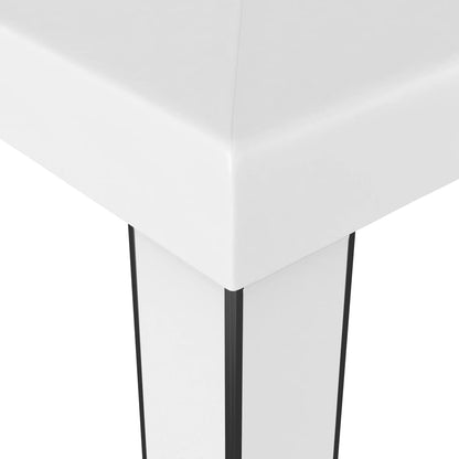 White 10x10 Outdoor Gazebo, 100% Polyester with PA Coating, Powder-Coated Steel Frame, Pop Up Canopy Tent for Patio, Garden, Events Lawn Structures