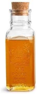 12 16 oz 1 lb 1800's Nakpunar pcs Muth Bottle Jar - Empty Honey Bottles with Cork Bottle Stopper - Reproduction Honey