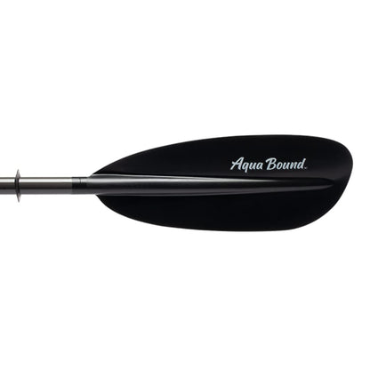 AQUA BOUND Sting Ray Carbon 2-Piece Kayak Paddle with Posi-Lok™ Ferrule, Carbon Shaft, Reinforced Nylon Dihedral Blades for Flatwater Touring and Kayak Fishing (230 cm)