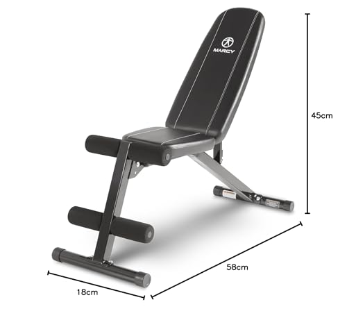 Marcy Multi-Position Adjustable Utility Bench for Home Gym Weightlifting and Strength Training