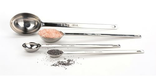 RSVP International Measuring Spoons, Long, Stainless Steel