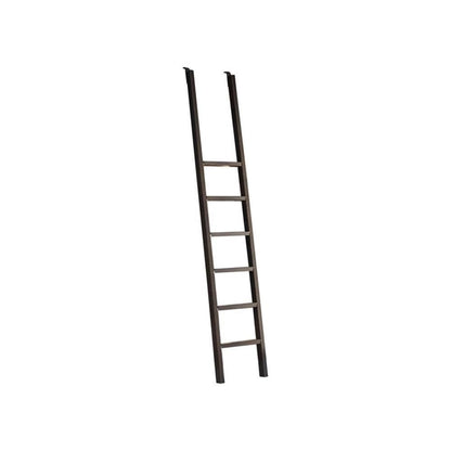 Starlight Toulouse Metal Rolling Ladder, 90" H, 8-Foot Tall Bookcase Companion, Finished on All Sides, Durable Construction, Black
