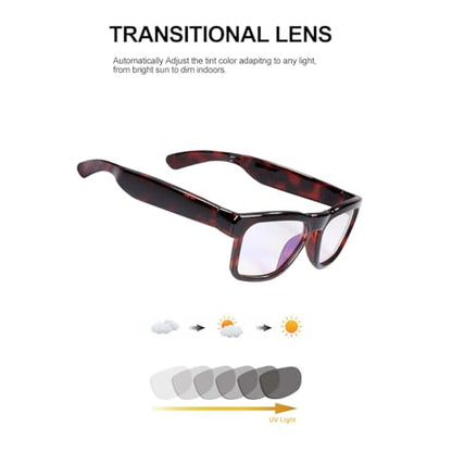 OhO Smart Glasses,Polarized Sunglasses with Bluetooth Speaker,Athletic/Outdoor UV Protection and Voice Control,Unisex(Mirror Blue Lens)