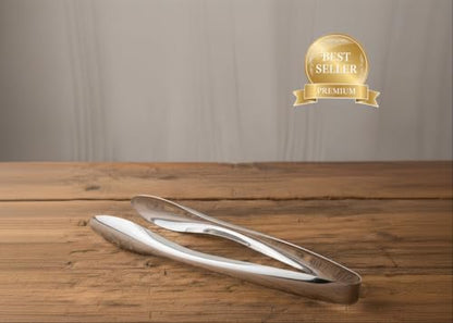 Cuisinox Polished Stainless Steel Serving Tongs, 9.5"