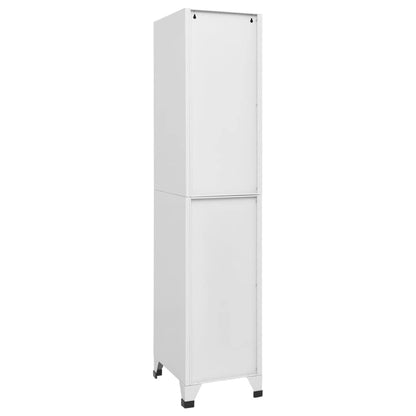 Metal Locker,Large Steel Locker Cabinet 38x45x180 cm, Lockable Door, Spacious Storage with Shelf & Hanging Bar, Ideal for Sports Locker Rooms & Company Changing Areas