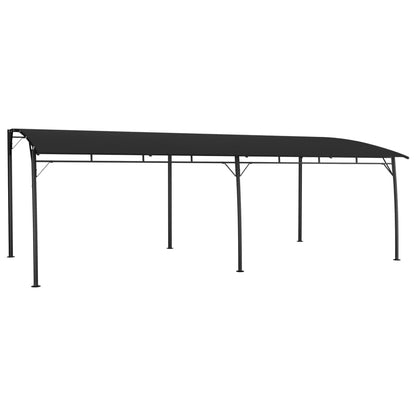 Anthracite Outdoor Sunshade Awning, Powder-Coated Steel Frame, 19.7x9.8 FT Large Rectangular Canopy Tent for Patio, Garden, and Backyard Gatherings Lawn Structures