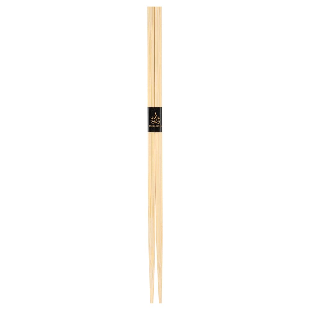 Restaurantware-Bambuddha 9.5 Inch To Go Chopsticks, 100 Durable Bamboo Chopsticks - With Paper Band, Bamboo Premium Chopsticks, For All Kinds Of Foods, Ideal For Cafes And Restaurants