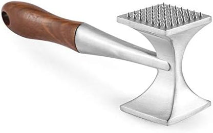 Meat Tenderizer Hammer, Dual-Sided Meat Pounder Tool with Wooden Handle for Steak, Beef, Poultry Mallet