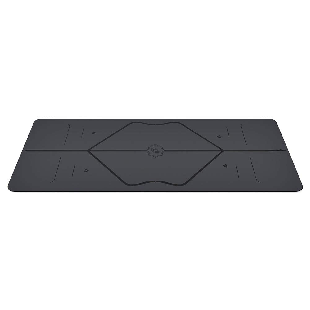 Liforme Original Yoga Mat – Free Yoga Bag Included - Patented Alignment System, Warrior-like Grip, Non-slip, Eco-friendly, sweat-resistant, long, wide, 4.2mm thick mat for comfort