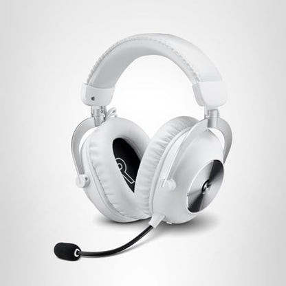 Logitech G PRO X 2 Lightspeed Wireless Gaming Headset: Wireless Gaming Headphones with Mic, 50mm Graphene Drivers, 2.02.0—7.1 Surround, Bluetooth/USB/3.5mm Aux, for PS4/PS5/PC/Nintendo Switch - White