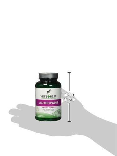 Vet’s Best Aches + Pains Dog Supplement, Vet Formulated for Dog Occasional Discomfort and Hip and Joint Support, 50 Chewable Tablets