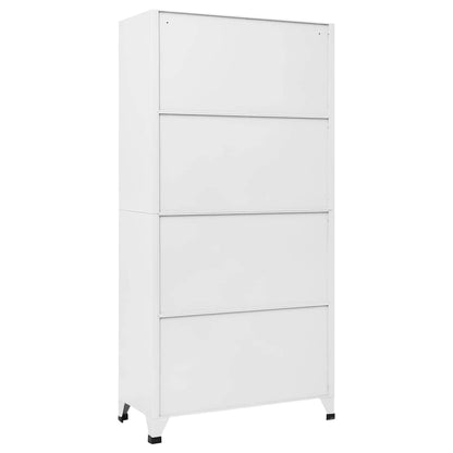 FMPGJLYH 18-Door Industrial Metal Locker Cabinet, Large Vertical Storage Organizer for Office, Gym, and School, Matte Gray Steel Storage Unit 35.4W x 15.7D x 70.9H