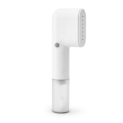 olayks Handheld Steamer for Clothes,Fashion Portable Handheld Garment Steamer, 15S Heat Up, Travel Mini Steamer ＆ Iron 2 In 1, 1.1lbs, Fabric Wrinkle Remover for Home Travel, White,120V