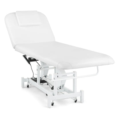 Artist hand Electrical Facial Bed for Esthetician 110V Removable Massage Table 2 Motor Beauty Bed Medical Aesthetic Tattoo Chair with Adjustments, Hand/Foot-Operated,White