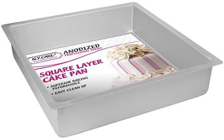 Anodized Aluminum Square Cake Pans - 6 Inch x 6 Inch x 2 Inch