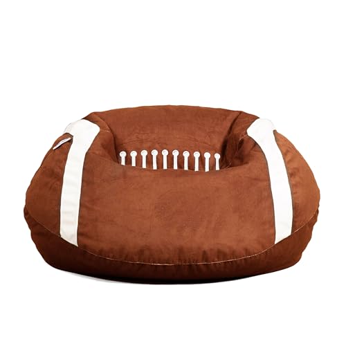 Big Joe Classic Bean Bag Chair, Mini Clouds Oat Smartmax, Durable Polyester Nylon Blend, 2 feet Round