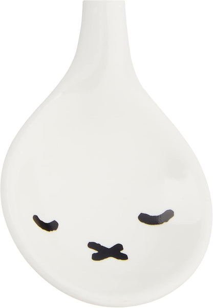 Dick Bruna Miffy Simple Face Ceramic Spoon, 401612, White with Mat Package