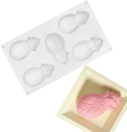 Silicone Cake Mold, Dessert Silicone Mold for Baking, Fondant Mould, Fruit Shape, Jelly Bakeware, 11.68x6.84x1.48 inch