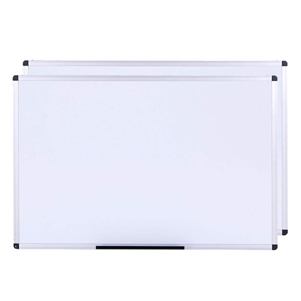 VIZ-PRO Large Magnetic Dry Erase White Board for Wall, 72 X 40 inches, Pack of 2, Aluminum Framed Whiteboard with Marker Tray for School Office Home