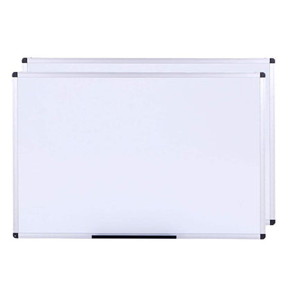 VIZ-PRO Large Magnetic Dry Erase White Board for Wall, 72 X 40 inches, Pack of 2, Aluminum Framed Whiteboard with Marker Tray for School Office Home