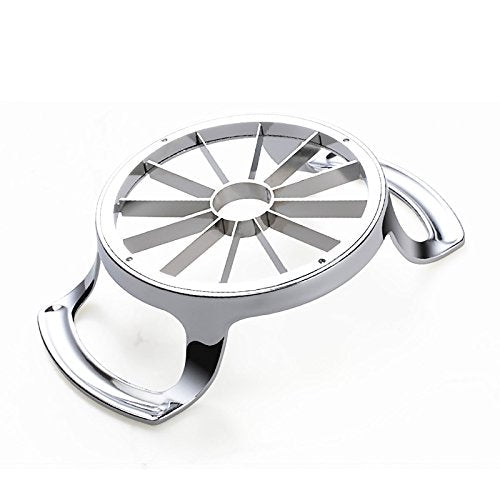 Stainless Steel Apple Slicer and Corer - FEITA 12 Blades Food Grade 304 Extra Large Heavy Duty Apple Cutter Divider up to 4 Inch Apples