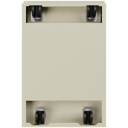 Hirsh 23-in Deep Mobile Pedestal File 2-Drawer File/File. Full Width Pull. Beige
