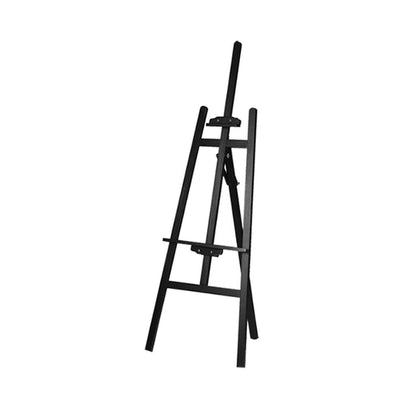 Display Easel Easel Wooden A-Frame Studio Easel Folding Pine Wood Children Artist Painting Adjustable Multifunctional Di (Black 1.75cm)