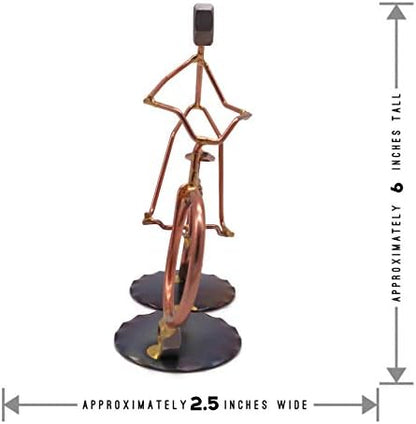 Free Style Bike Collectible Handmade Metal Art Figurine - Desk Accessories, Trophy, Home Office Décor
