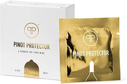 Big Betty Pinot Protector Wine Bottle Stoppers, 6 Pack of 100% Food-Grade Nitrile Stoppers for Glass Wine & Beverage
