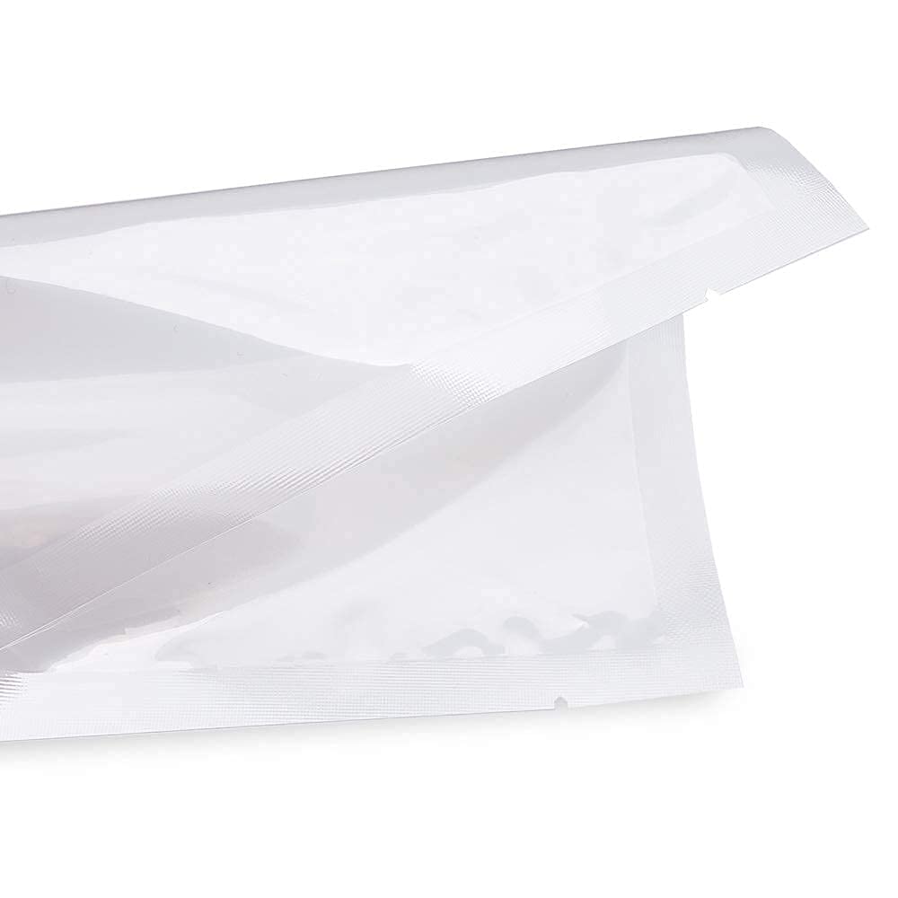 PouchWorth 500 pcs Clear 10" x 12", 3 mil Chamber Machine Pouches, Pre-Cut Chamber Vacuum Sealer Bags, Heavy Duty Seal Pouch, BPA-Free Chamber Sealer Bags with Tear Notch