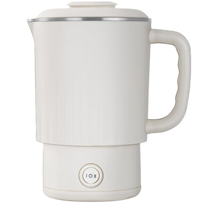 Travel Electric Kettle 304 Stainless Steel Small Portable Foldable Tea Kettle for Boiling Water Camping Traveling with 2 Gear 600ML 600W