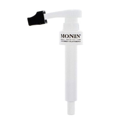 Monin Syrup Pump for 750ml Glass Bottles, Mess-Free Dispensing, Tip Cover Included, White