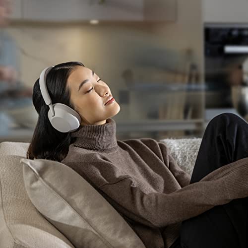Sony WH-1000XM5 Noise Canceling Wireless Headphones - 30hr Battery Life - Over-Ear Style - Optimized for Alexa and Google Assistant - Built-in mic for Calls - Silver International Version