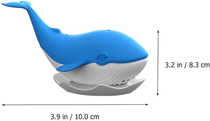 PRETYZOOM Silicone Tea Infuser Strainer - Whale Loose Leaf Tea Diffuser, Reusable Tea Holder