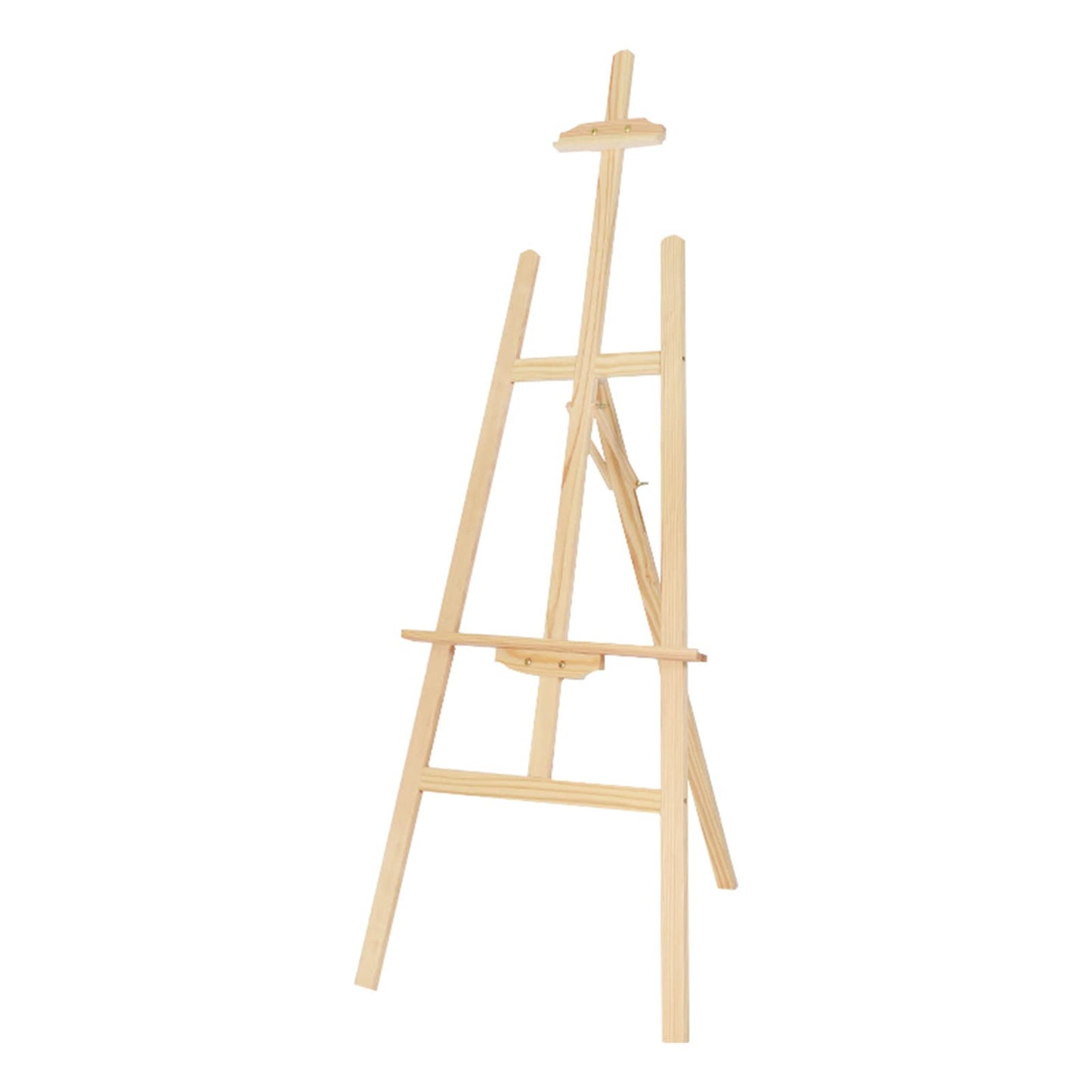 Easels, Wooden A-Frame Easel Stand, Portable Artist Floor Easels for Display, Adjustable Height Folding Easel for Drawin (Wood 150cm)