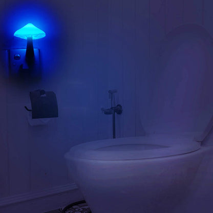 AUSAYE Sensor LED Night Light Plug in Wall Lamp, Energy Saving NightLight Cute Mushroom Night Lights for Adults Kids Bedroom,Bathroom,Toilet, Stairs, Kitchen,Hallway Corridor Warm White