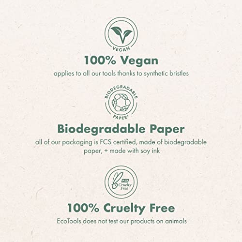 EcoTools Bioblender Makeup Sponge, Compostable Makeup Blender, For Liquid & Cream Foundation, Sustainable, Seamless Application, Eco-Friendly Beauty Sponge, Cruelty-Free & Latex Free, 1 Count