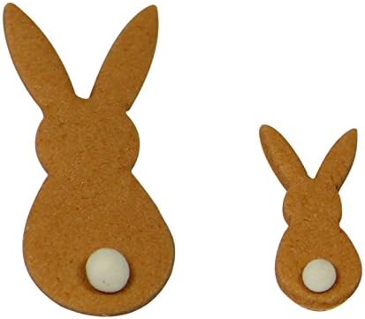 PME Rabbit Cutters, Small and Large Sizes, Set of 2, White
