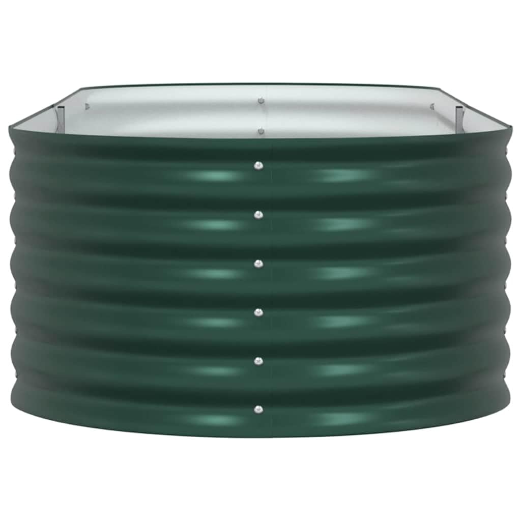 hliofuir Green Large Metal Raised Garden Bed 94.5 x 31.5 x 17.3 in Modern Steel Planter Box for Outdoor Patio, Yard & Balcony Herb, Flower & Veggie Growing